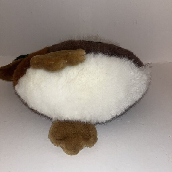 Mallard Duck Plush Soft Classics Green Brown Cream Fussy Wings Approx 10" tall - Picture 8 of 13